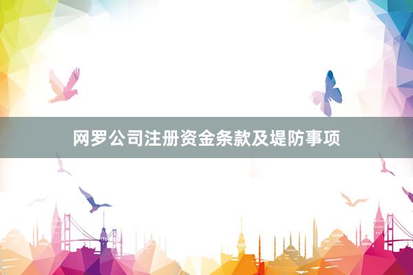 网罗公司注册资金条款及堤防事项